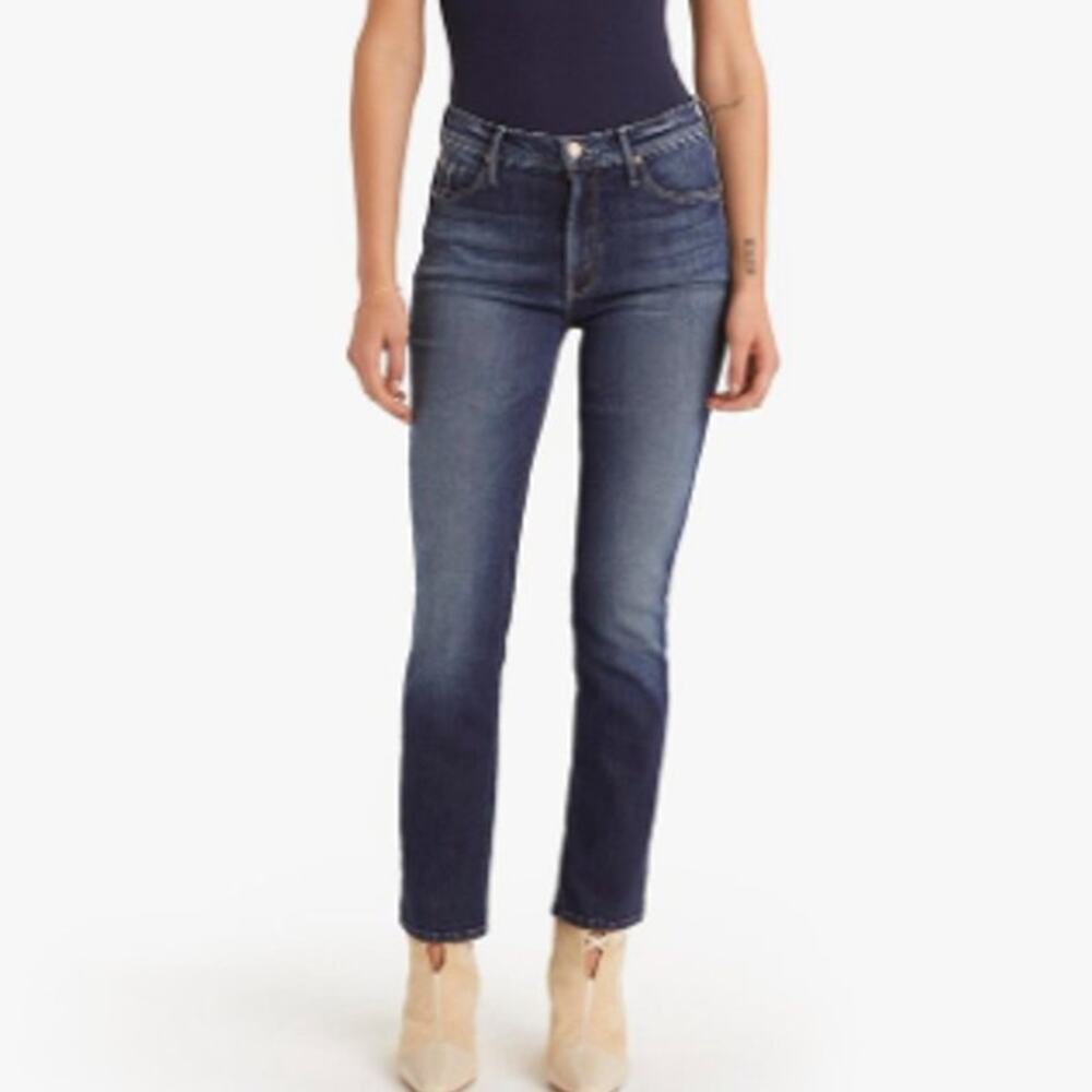 Mother Denim The Mid Rise Dazzler Ankle Jeans Womens Size 24 On The Edge Wash